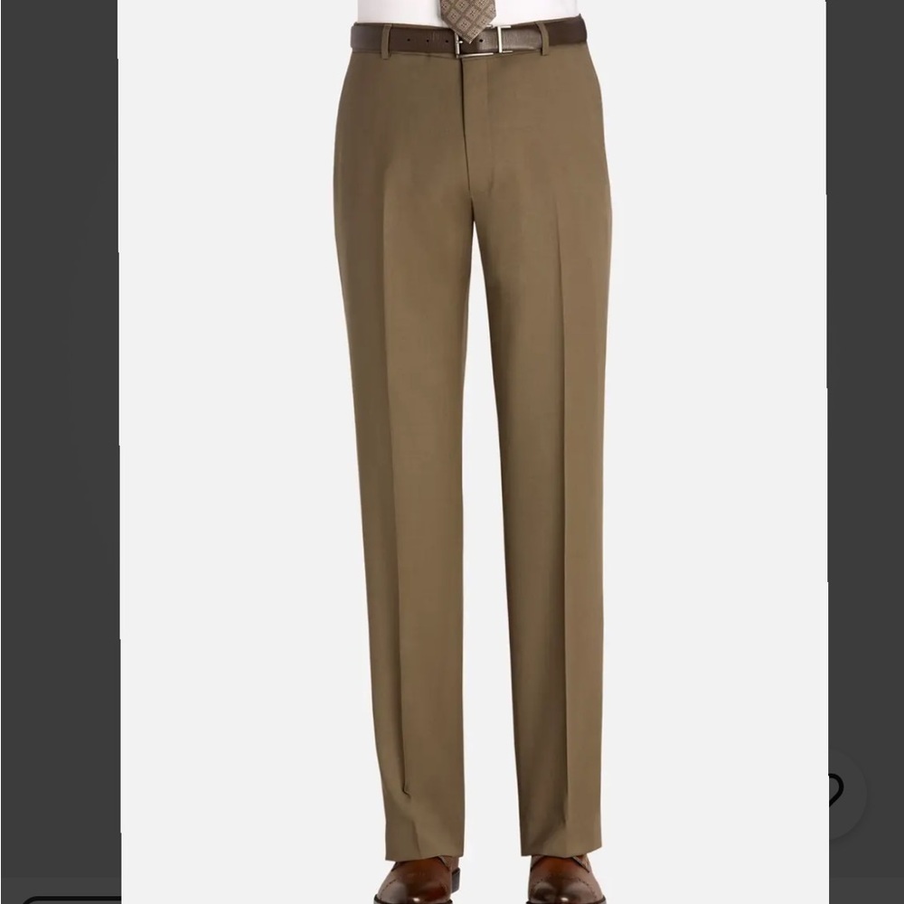 Kenneth Cole Reaction Men's Regular Fit Pants, Taupe, Size 34x32